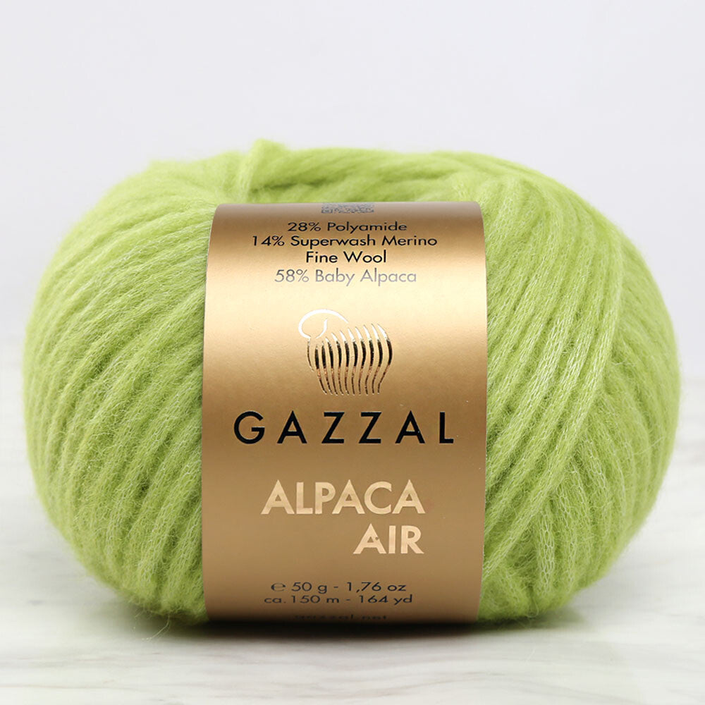 Gazzal Alpaca Air Yeşil El Örgü İpi - C:92